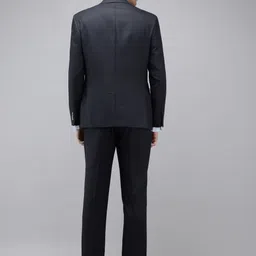 Theme Textured Slim Fit Single Breasted Formal 2 Piece Suits image 4