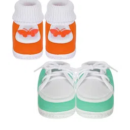 NESKA MODA Unisex Kids Cotton Booties image 3