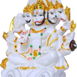 Aura Panchmukhi Hanuman Ji Idol Showpiece image 5