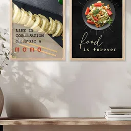 Kotart Brown & Black 2 Pieces Wooden Abstract Wall Arts image 3