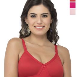 College Girl Women Pack of 3 Full Coverage Lightly Padded and Non-Wired Bra-picture-33