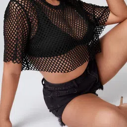 clobug Net Crop Top image 3