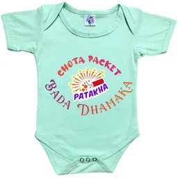 Cute Pals Infants Kids Happy Diwali Printed Cotton Bodysuit-image-21