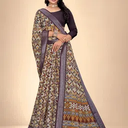 Abhilasha Zari Pure Cotton Maheshwari Saree image 2