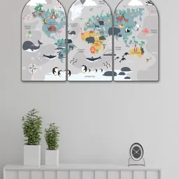 Myntra Elegant Homes Multicoloured Set of 3 Piece MDF Wall Paintings-picture-17