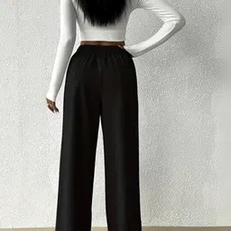GROOFINGS Women Relaxed Easy Wash Trousers image 3
