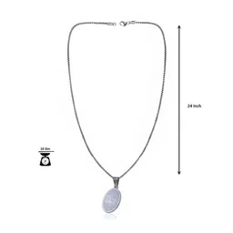 Saizen Silver-Plated Oval Pendants with Chains image 2