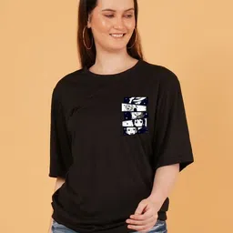 kintu parantu Women Pack of 2 Tweety Graphic Printed Round Neck Relaxed Fit T-shirts image 3