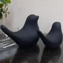 Afterstitch Black Set of 2 Figurine Showpiece image 5