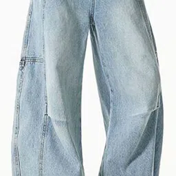 StyleCast x Revolte Men Wide Leg Mid-Rise Light Fade Jeans image 3