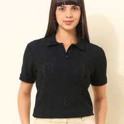 U.S. Polo Assn. Women Polo Collar Short Sleeves T-shirt-picture-37