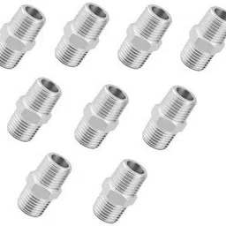spazio Premium Quality Stainless Steel Hex Nipple 1 INCH, Pack of 9 (Screw On) Faucet Nozzle-picture-42