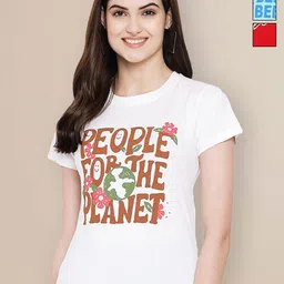 Metronaut Women Typography 3 Printed Applique T-shirt-picture-23