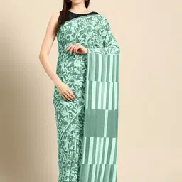 BUTA BUTI Printed Floral Pure Cotton Saree-image-60