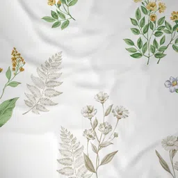 Raymond Home White & Green Printed 200 TC Cotton King Bedsheet Set- 2.74 m x 2.74 m image 3