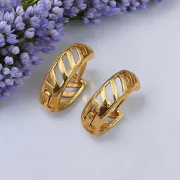 SHREE KRISHNA SHOPPING Gold-Plated Brass Earrings-picture-12