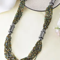 RICHEERA Silver-Plated Artificial Beaded Necklace-image-10