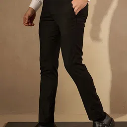 DENNISON Men Checked Smart Tapered Fit Easy Wash Trousers image 2