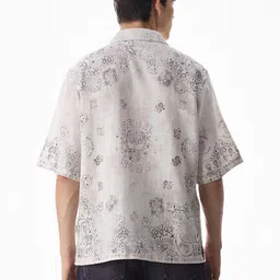 Jack & Jones Ethnic Motifs Printed Cuban Collar Oversized Casual Shirt image 3