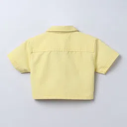 taffykids Girls Dhirt Collar CropTop With Skort image 2