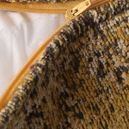 Revive Home Off White & Yellow Ethnic Motifs Printed Jacquard Rectangle Cushion Covers image 3