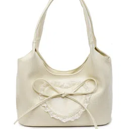 StyleCast x Revolte Women Solid Structured Bow Detail Shoulder Bag-picture-46