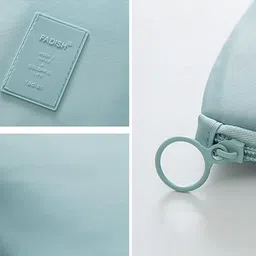 House of Quirk Multi-function Portable Digital Product Storage Electronic Accessories Travel Cable Organizer Pouch Shock-Proof Charger Data Line Bag - Grey Flamingo, Polyester image 5