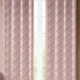 Nefertiti Home Pink Set of 2 Black Out Door Curtain-image-3