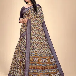 Abhilasha Zari Pure Cotton Maheshwari Saree image 3