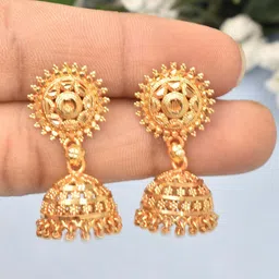 MEIRA JEWELLERY Dome Shaped Jhumkas-picture-17