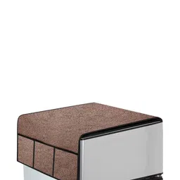 The Furnishing Tree Brown Plastic Refrigerator Cover image 2