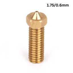V6 Volcano Brass Length Extruder Nozzle 1.75mm x 0.6mm image 1