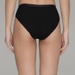 AMUL COMFY Pack Of 3 Pure Cotton Mid-Rise Hipster Briefs AC-PLPANOE-CB-MA-BK-S-3PC image 4