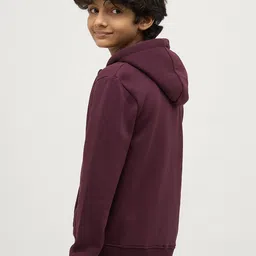 Jack & Jones Junior Boys Typography Printed Hooded Sweatshirt image 4