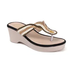 DIPYO Embellished Party Wedge Sandals image 3