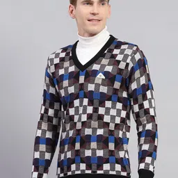 Monte Carlo Men Checked Woollen Pullover image 4