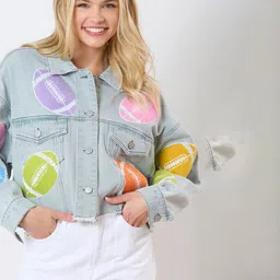 JC Mode Women Crop Denim Jacket image 4