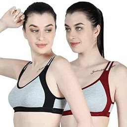 innerjoy fashion Pack of 2 Women Everyday Non Padded Bra image 1