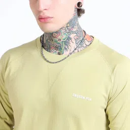 FROSEN FOX Men Typography Printed T-shirt image 3