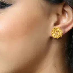 VIVASTRI Women Gold-Plated Alloy Earrings image 4