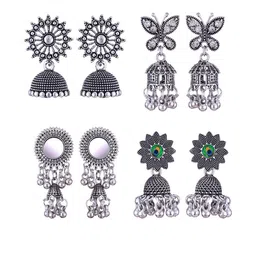 Sangria Alloy Silver-Plated Earrings-picture-11