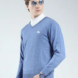 Monte Carlo Men V-Neck Woollen Pullover image 2