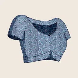 Mitera Floral Beads and Stones Pure Georgette Saree image 2