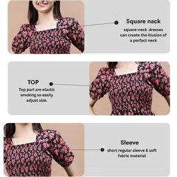 PTVIZE Girls Polyester Fit and Flare Dress image 4