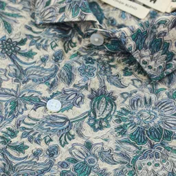 Snitch Floral Printed Spread Collar Slim Fit Casual Shirt image 2
