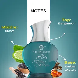 Al-Nuaim Set Of 2 Blue Wave Alcohol Free Roll On Attar - 20 ml Each image 5