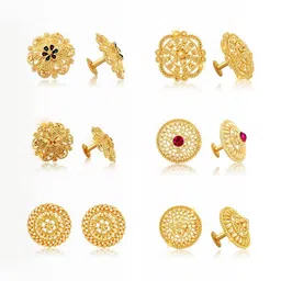 VIVASTRI Women Gold-Plated Alloy Earrings-picture-28