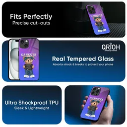 QRIOH Typography Printed iPhone 13 Pro Max Back Case Mobile Accessories image 3