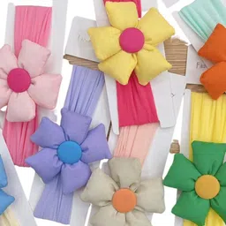 Medbuddy Women Set of 7 Flower Hairband image 2