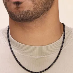 LITCHI Black Stainless Steel Necklace-picture-41